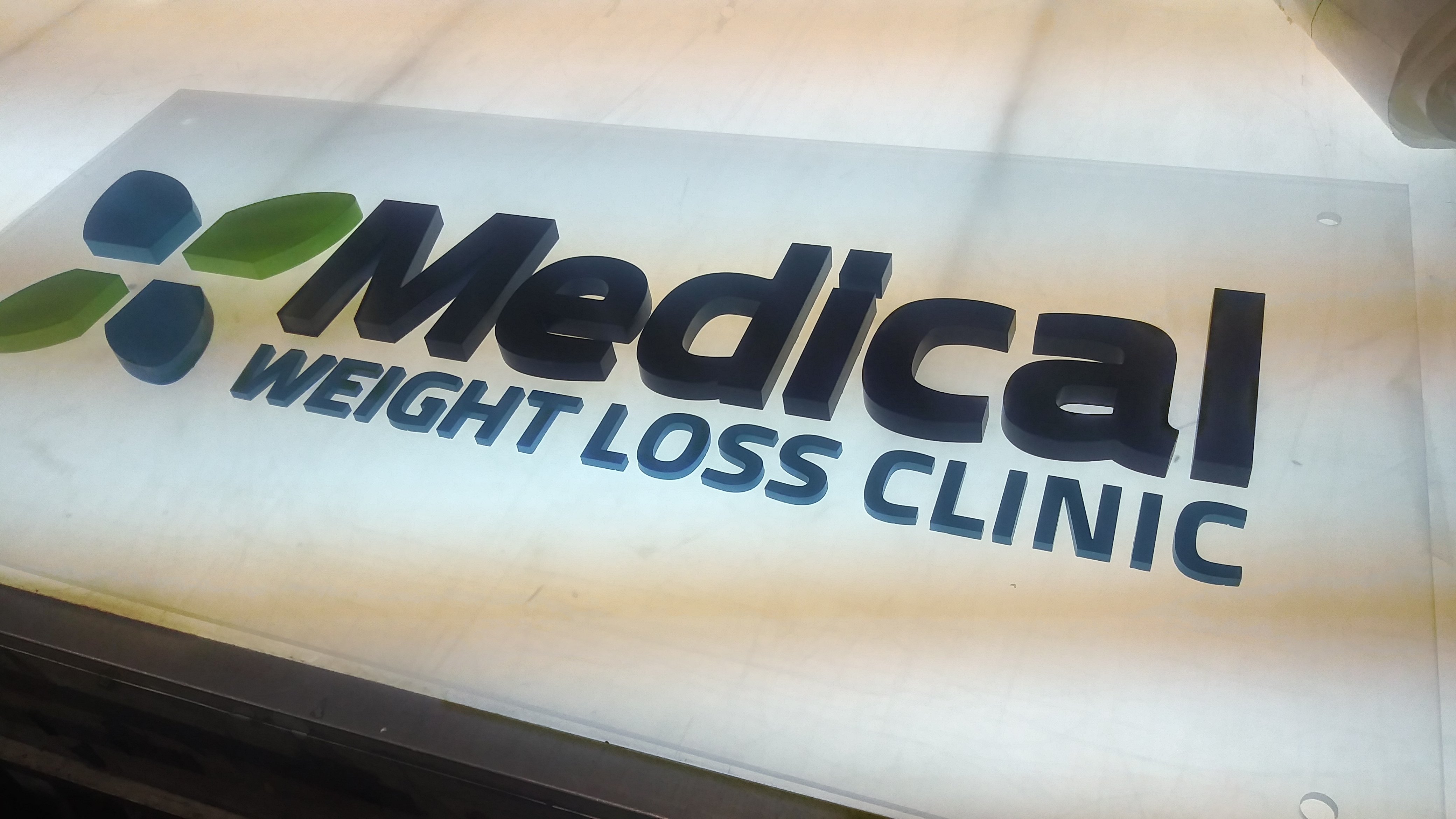 Medical Weight Loss Clinic Dimensional Sign