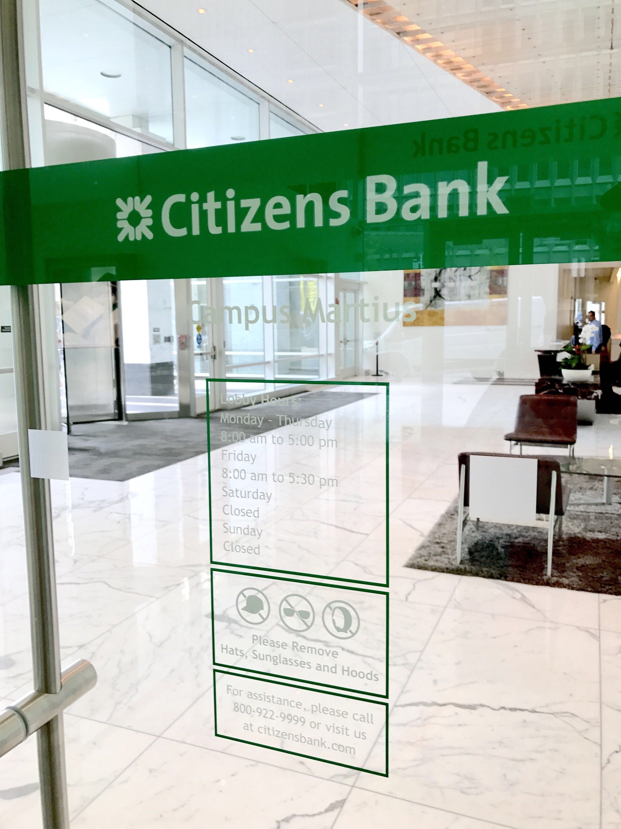 CITIZENS BANK VINYL DOORS