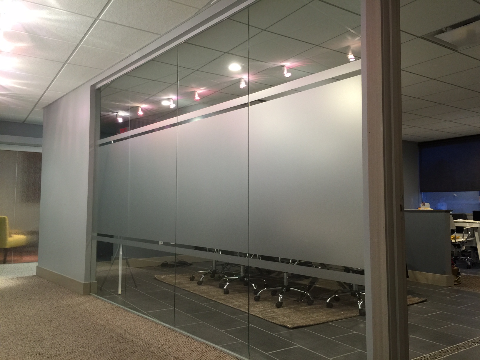 Conference Room etched vinyl windows