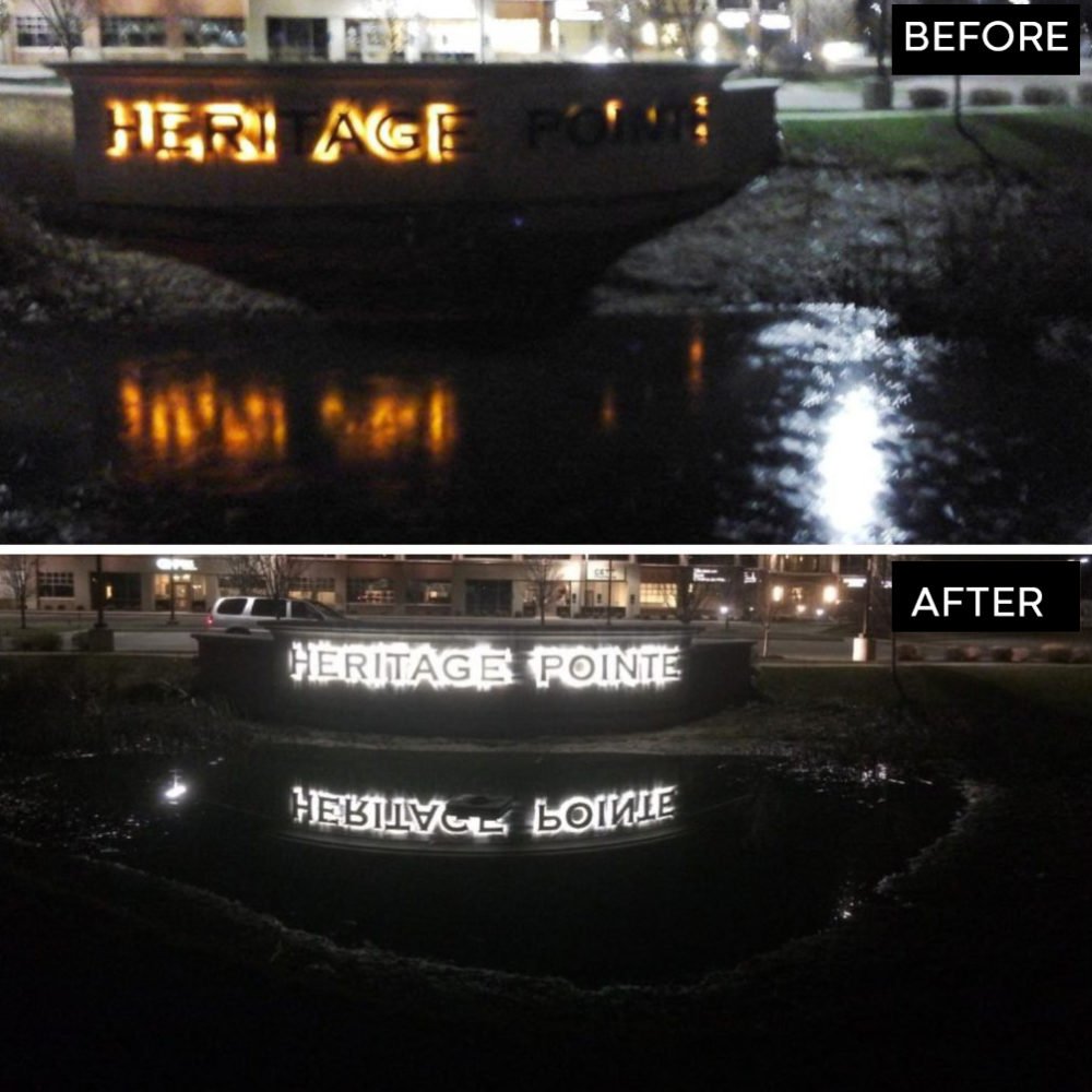 Before and After Hertiage Sign