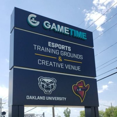 GameTime esports sigange signs oakland university raiders